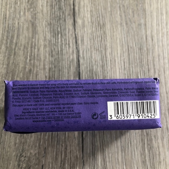 KIEHL'S Limited Edition Scrub Soap Bar Lavender - Picture 3 of 5